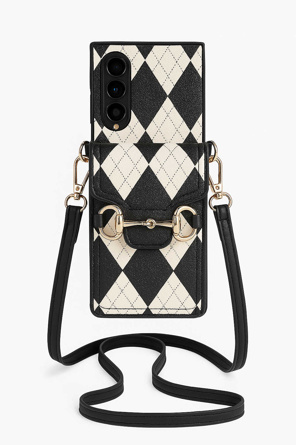 Leren Crossbody Hoesjes Kaï - Geschikt voor Galaxy Z Fold