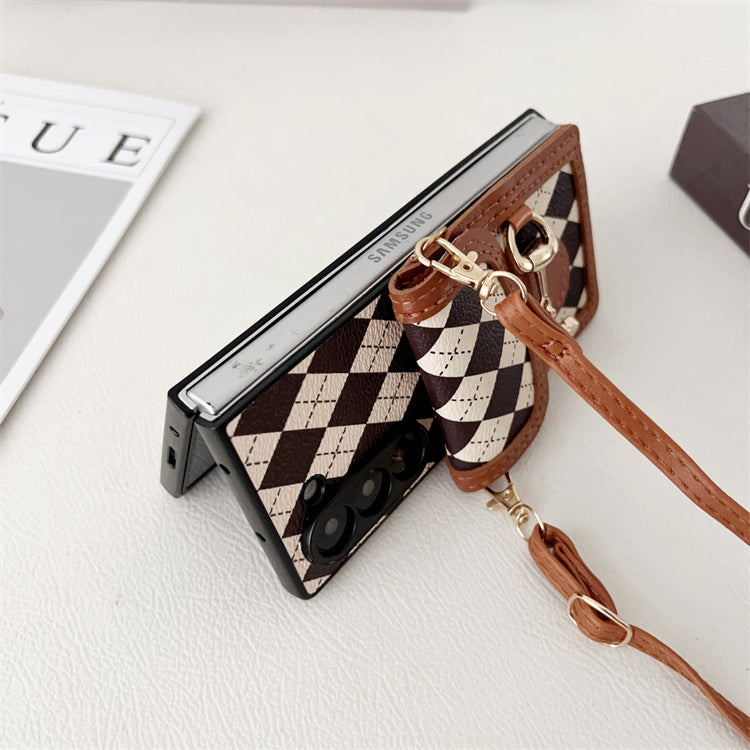 Leren Crossbody Hoesjes Kaï - Geschikt voor Galaxy Z Fold