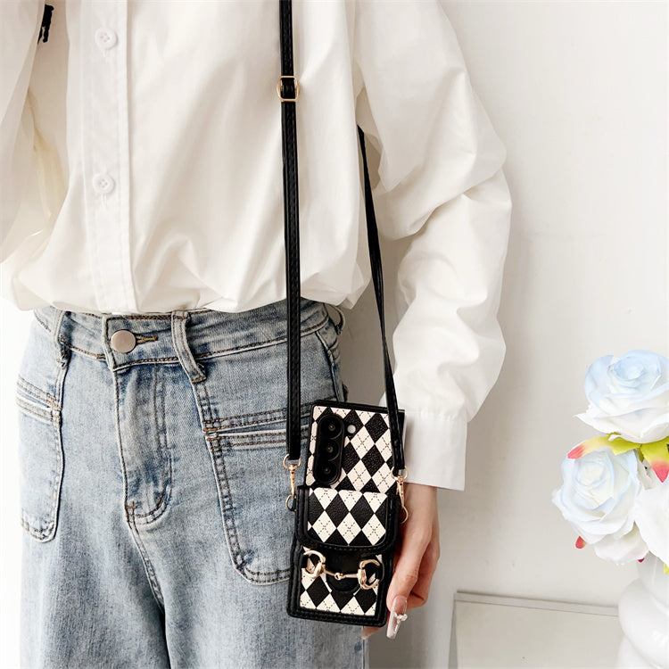 Leren Crossbody Hoesjes Kaï - Geschikt voor Galaxy Z Fold