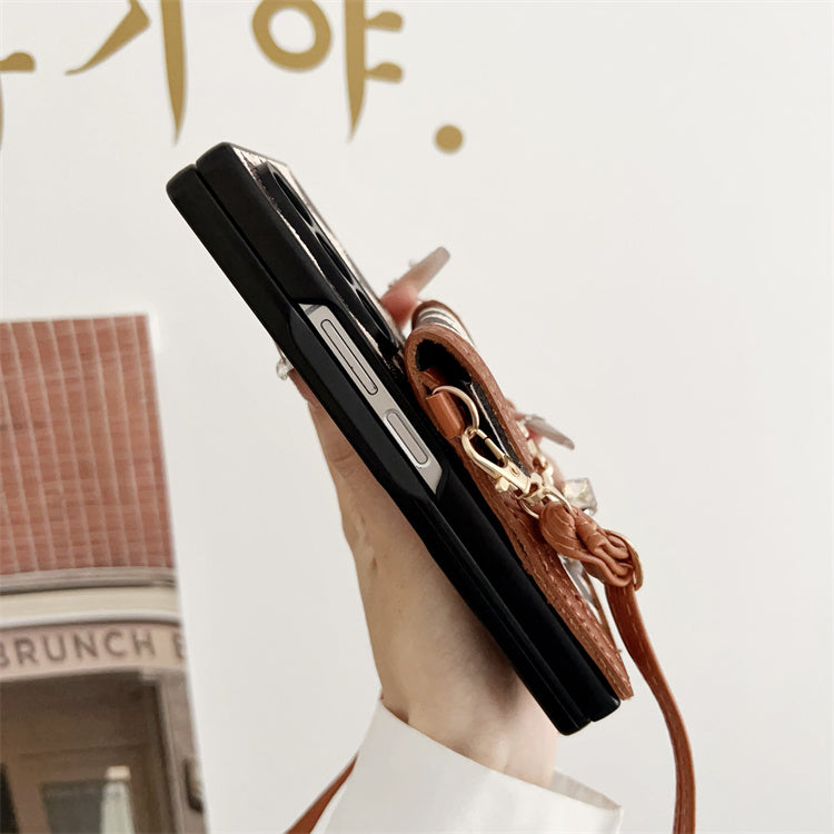 Leren Crossbody Hoesjes Kaï - Geschikt voor Galaxy Z Fold