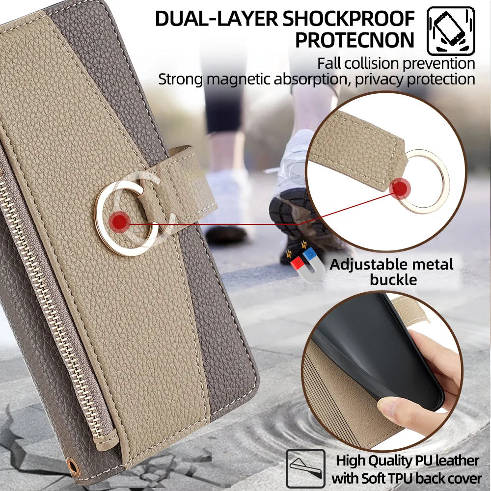Crossbody Hoesje Malia – Portemonnee met Spiegel