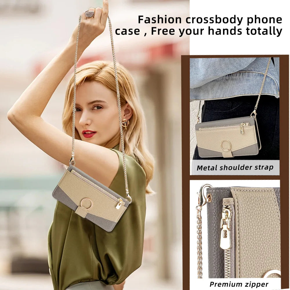 Crossbody Hoesje Malia – Portemonnee met Spiegel